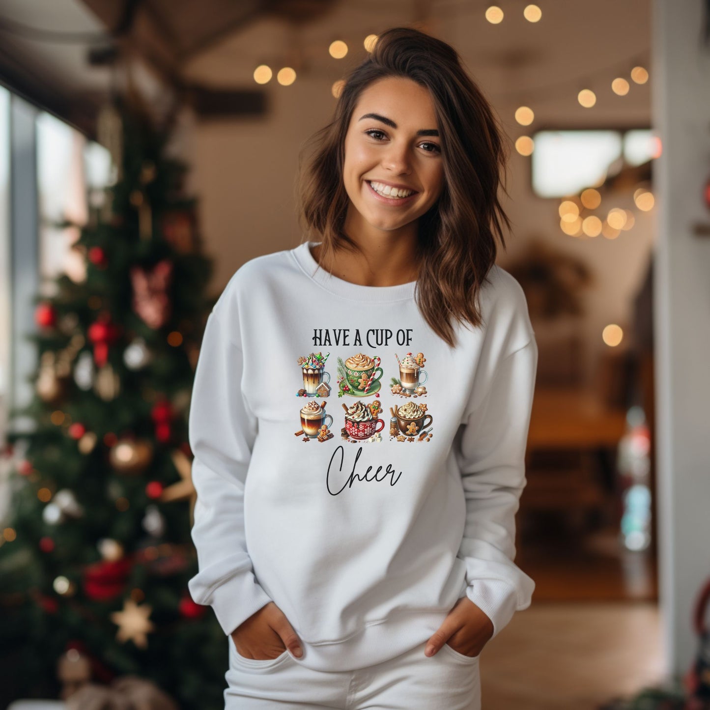 Christmas Cup of Cheer Festive Sweatshirt