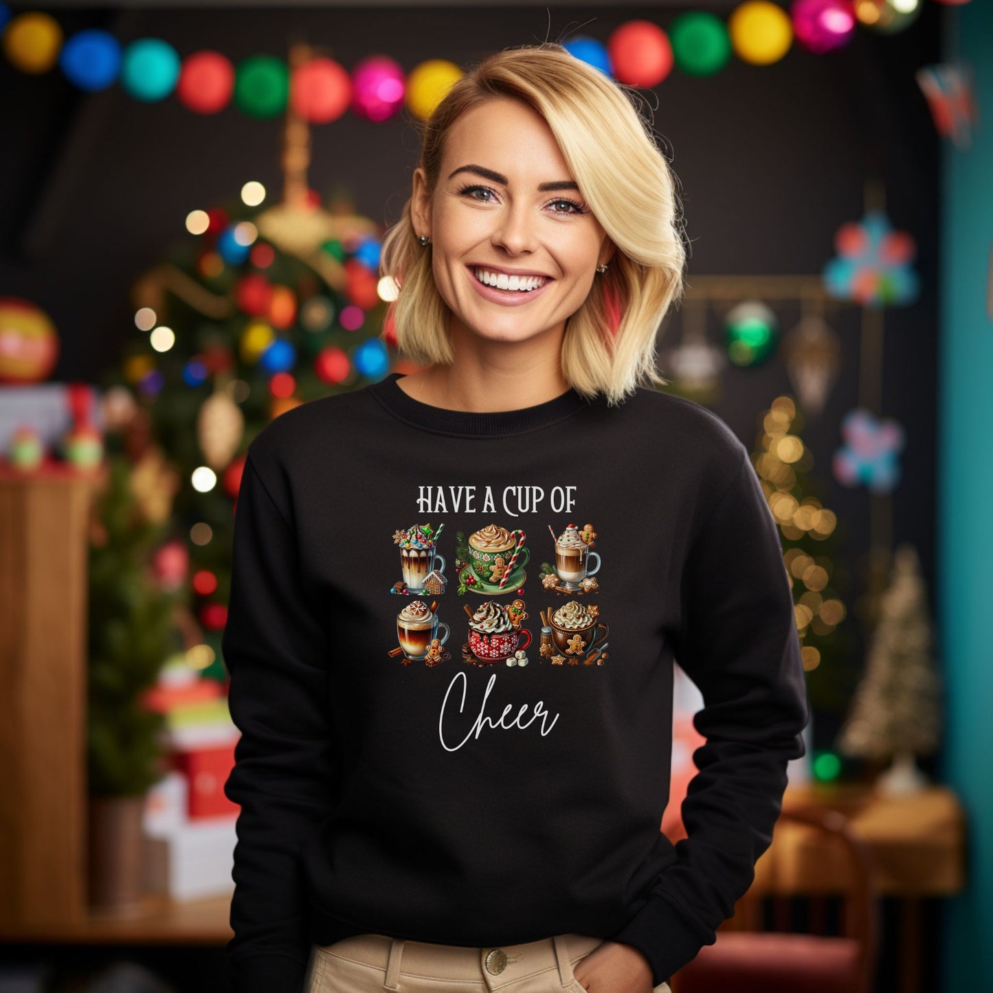 Christmas Cup of Cheer Festive Sweatshirt