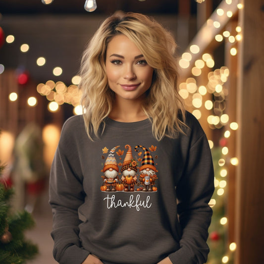 Thankful Gnomes Thanksgiving Sweatshirt