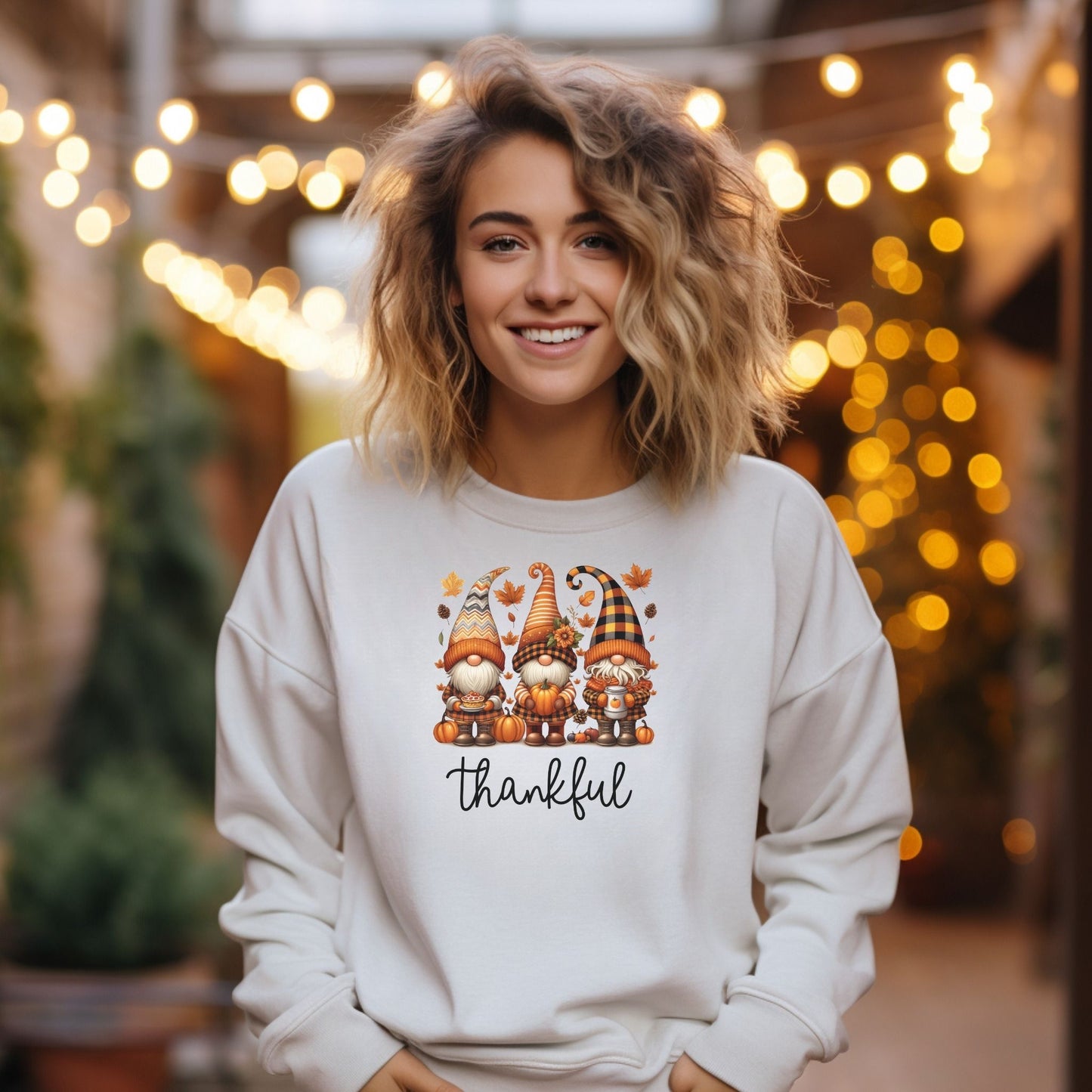 Thankful Gnomes Thanksgiving Sweatshirt