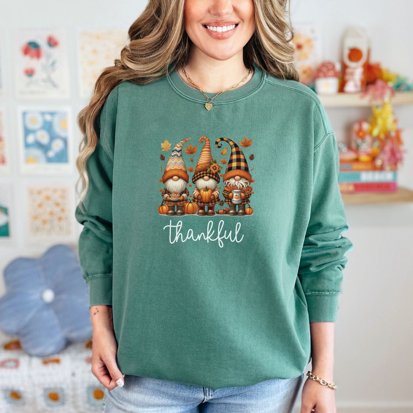 Thankful Gnomes Thanksgiving Sweatshirt