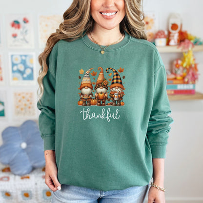 Thankful Gnomes Thanksgiving Sweatshirt