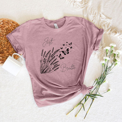 Just Breathe Lavender Field T-Shirt