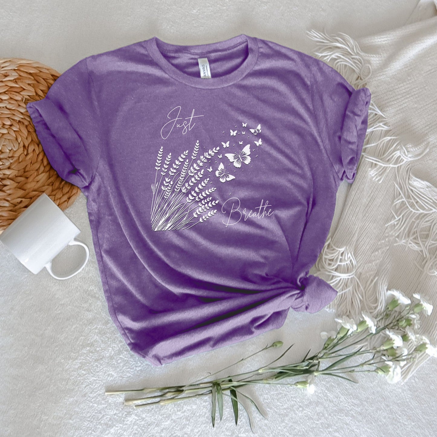 Just Breathe Lavender Field T-Shirt