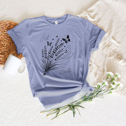 Just Breathe Lavender Bouquet T-Shirt