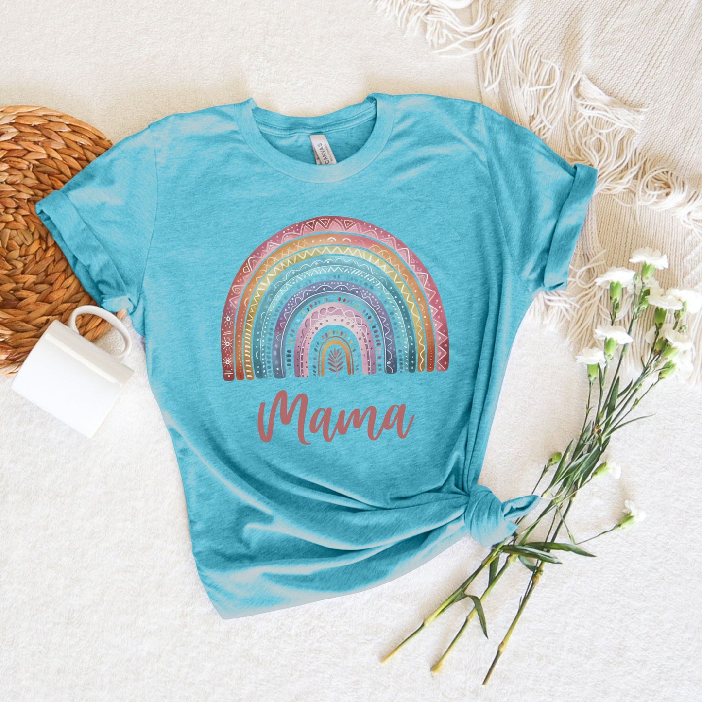 Mama Boho Rainbow T-shirt