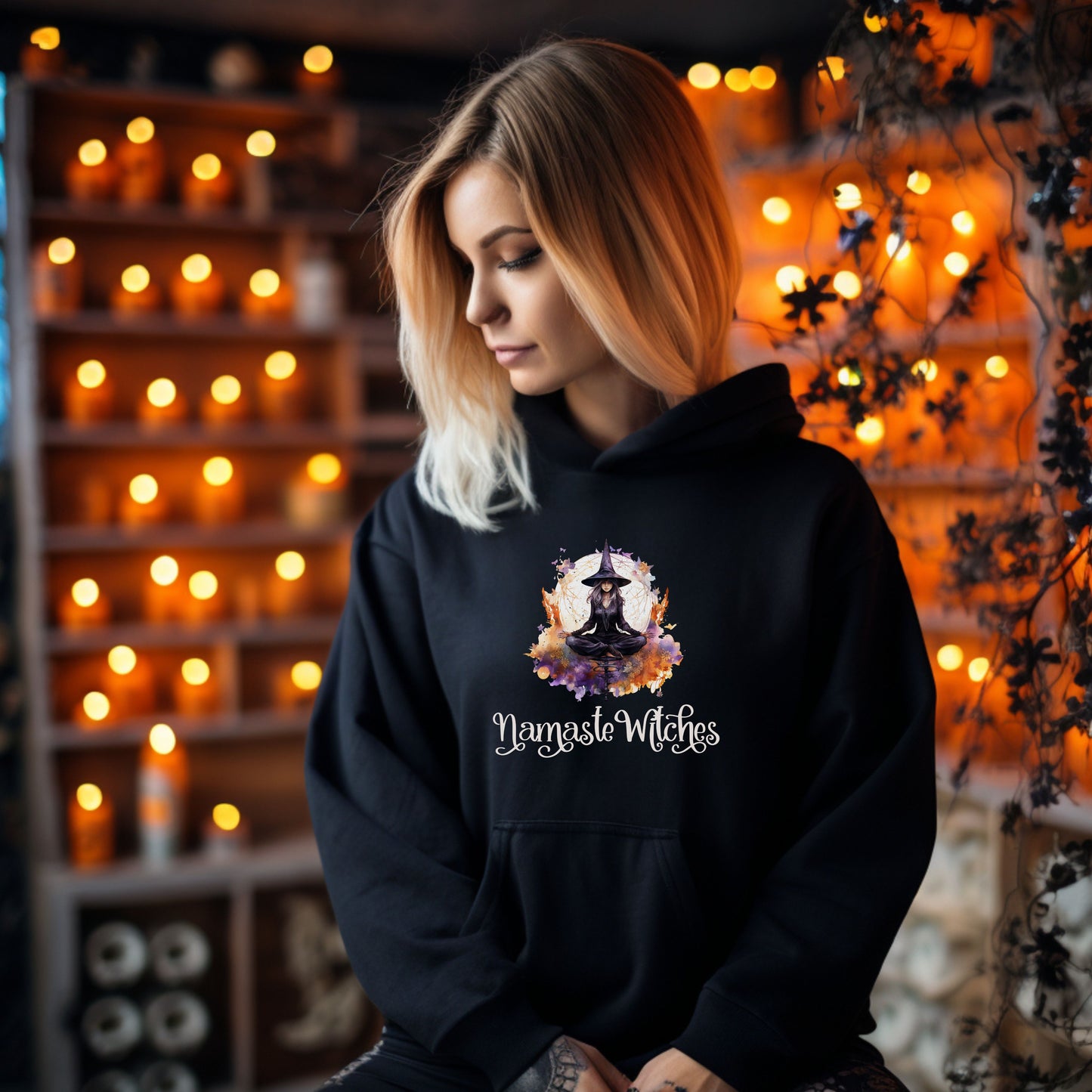 Namaste Witches Hooded Sweatshirt