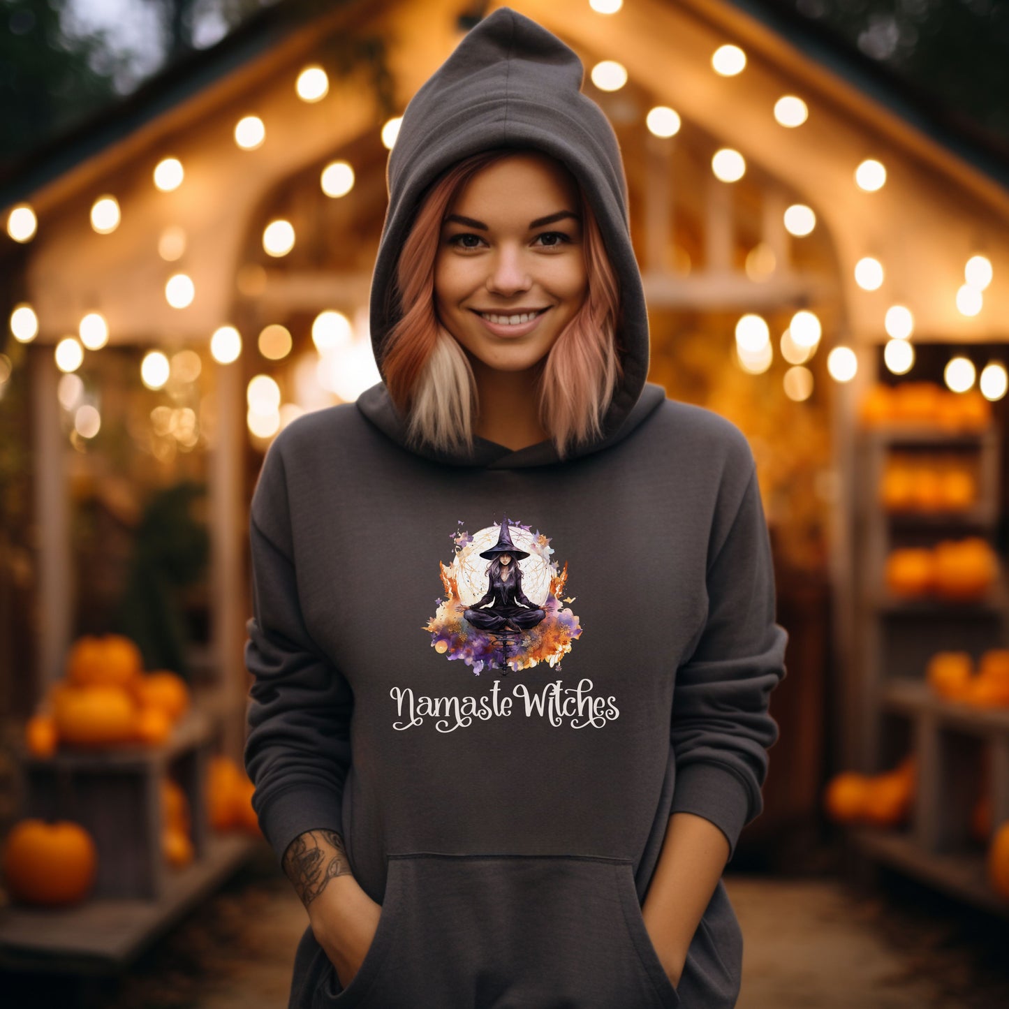 Namaste Witches Hooded Sweatshirt