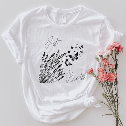 Just Breathe Lavender Field T-Shirt