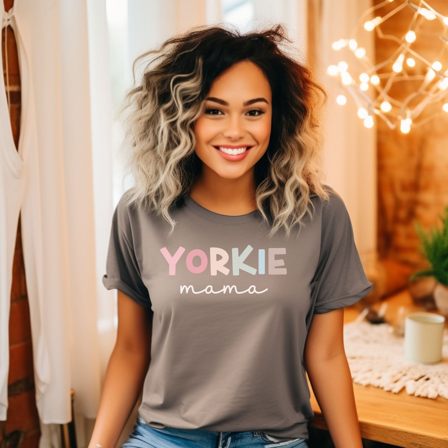 Yorkie Mama Comfort Colors T-shirt