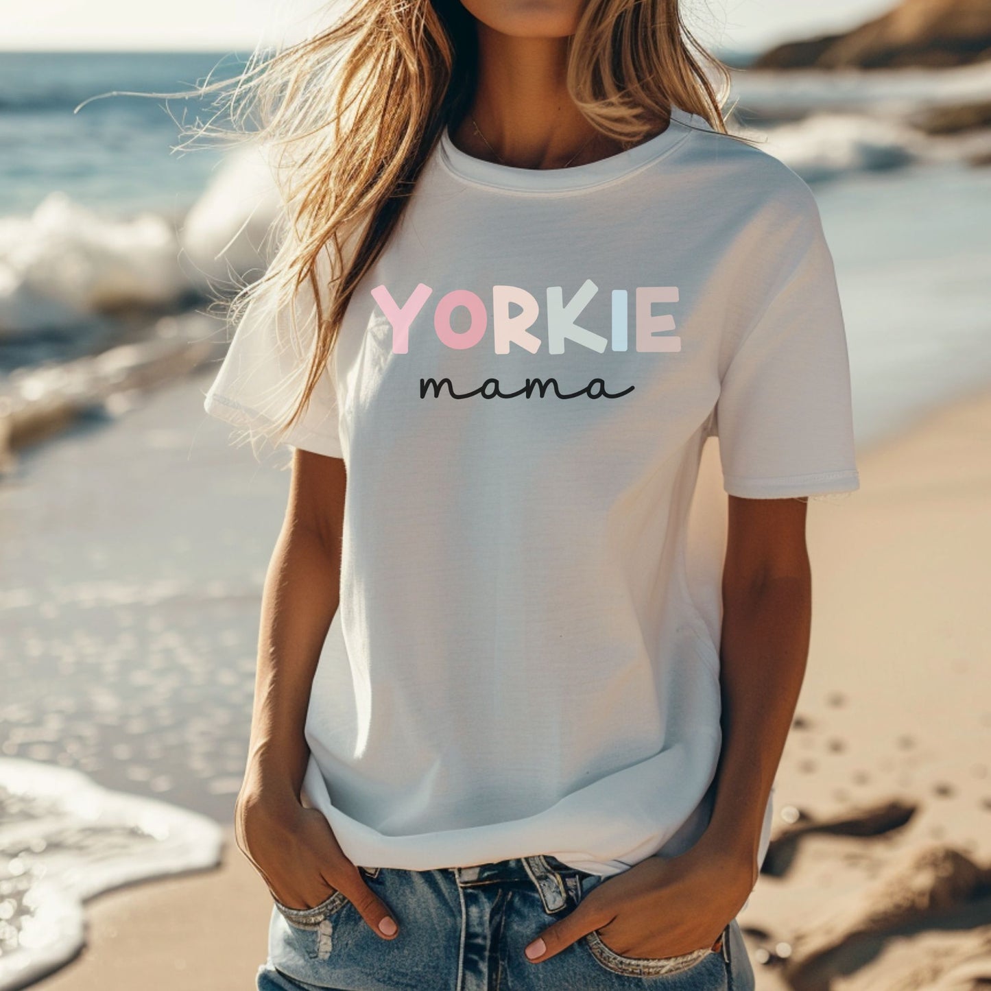 Yorkie Mama Comfort Colors T-shirt