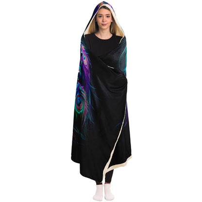 Peacock Dreamcatcher Hooded Blanket