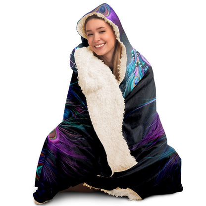 Peacock Dreamcatcher Hooded Blanket